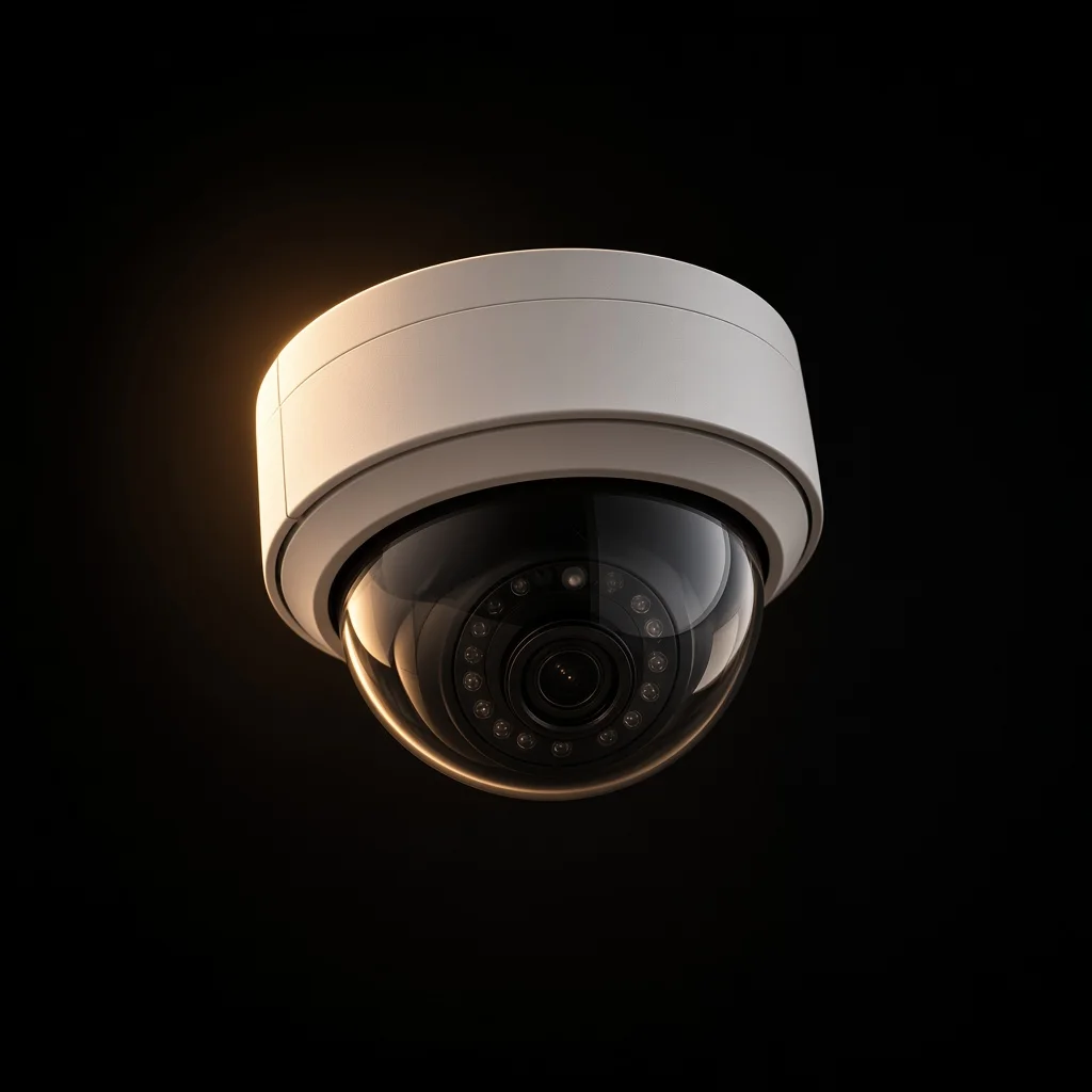 Bosch-IP-Dome vor dunklem Hintergrund