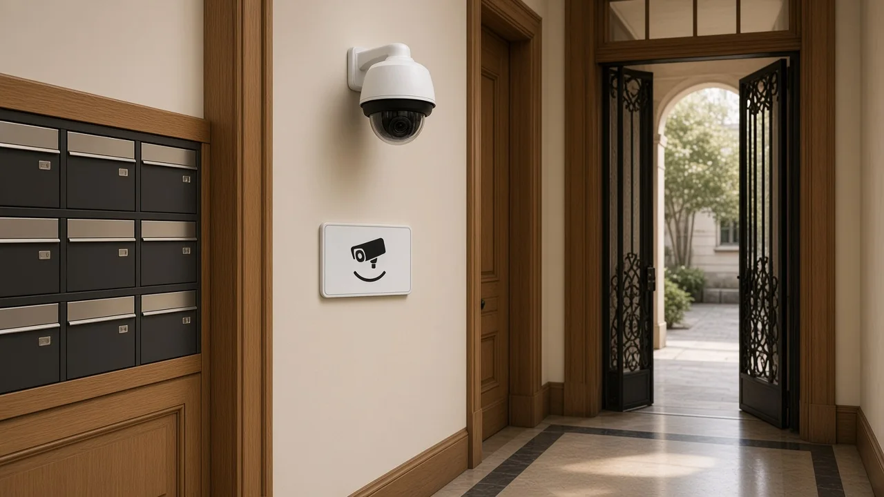 Hausflur, Dome zu den Briefkästen, nicht zu den Wohnungstüren