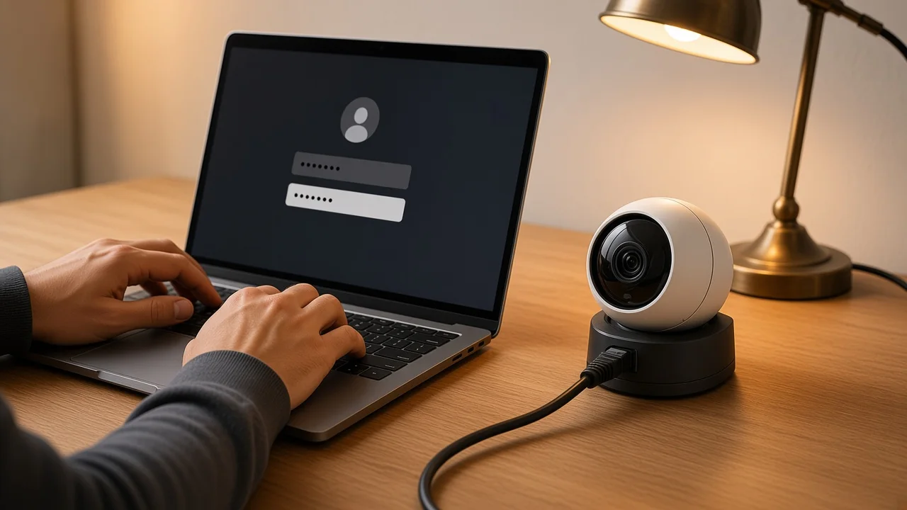 Inbetriebnahme auf der Werkbank: Dome, Kabel, Passwortformular